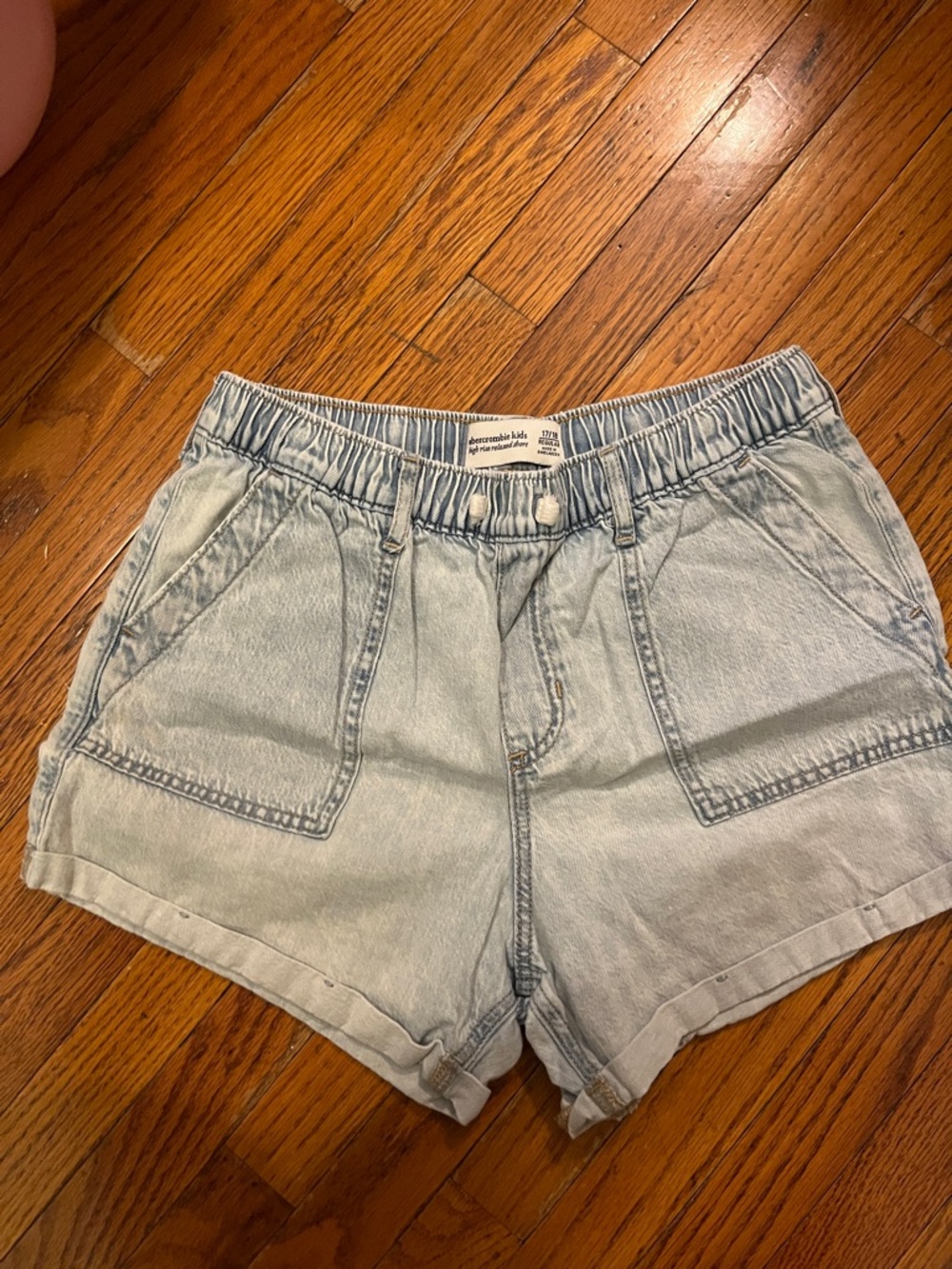Abercrombie & Fitch Light Wash Denim Shorts